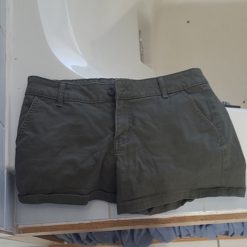 Olive Green Women's Shorts